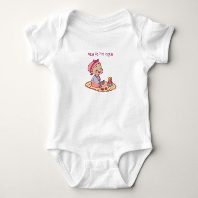 Body Para Bebê Motivo de Bebê Fofo (Frente)