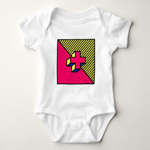Body Para Bebê Motivo transversal neo do sinal de Memphis /Plus
