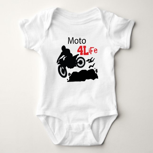Body Para Bebê Moto 4 Life (Frente)