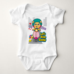 Body Para Bebê Moto do urso