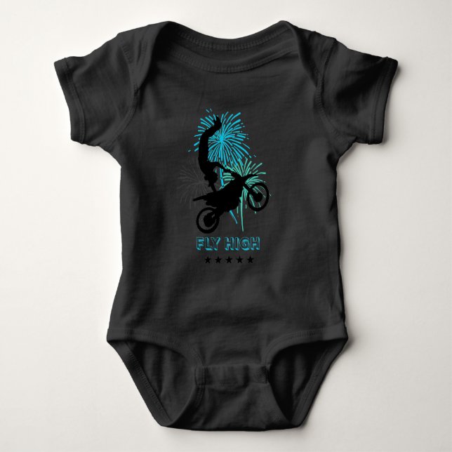 Body Para Bebê Motocross Voar Alto (Frente)