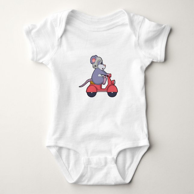 Body Para Bebê Mouse como Biker com Patinete.PNG (Frente)
