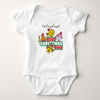 Body Para Bebê Mr Men Little Miss Best Christmas Ever