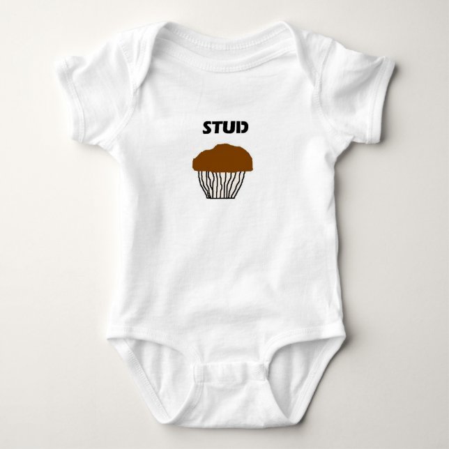 Body Para Bebê Muffin recheado para rapazes (Frente)