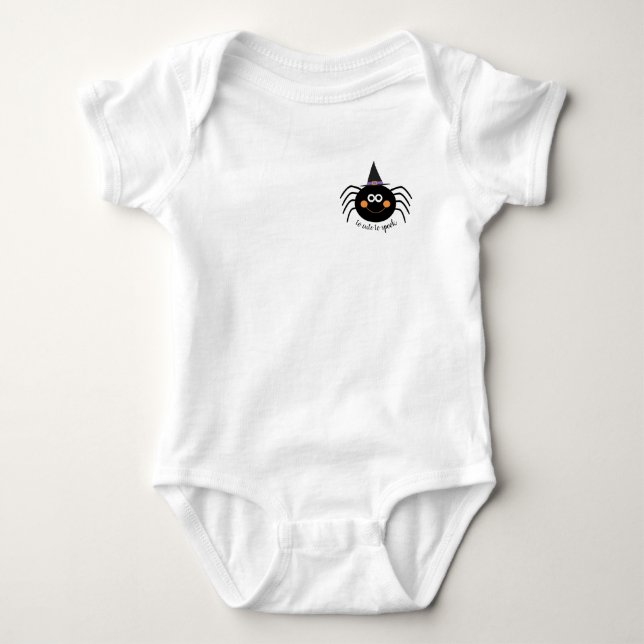 Body Para Bebê Muito bonito para a aranha Spook (Frente)