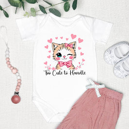 Body Para Bebê "Muito Fofo para Aguentar" Adorável
