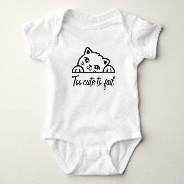 Body Para Bebê Muito fofo para falhar (Frente)