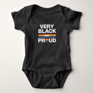 Body Para Bebê Muito Preto Muito Orgulhoso Orgulho Preto Gay Orgu