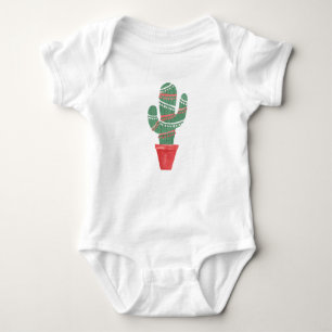 Body Para Bebê Muito uma árvore de Natal do cacto