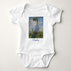 Body Para Bebê Mulher com um Guarda-Sol de Claude Monet Arte Fino