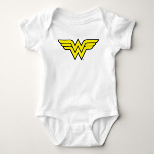 Body Para Bebê Mulher Maravilha   Logotipo clássico