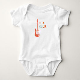 Body Para Bebê Música de Rock de Guitarra Rockstar Primeiro Anive