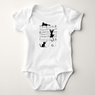 Body Para Bebê Música Gatos Gatos Gatos Bonitos Presente para M