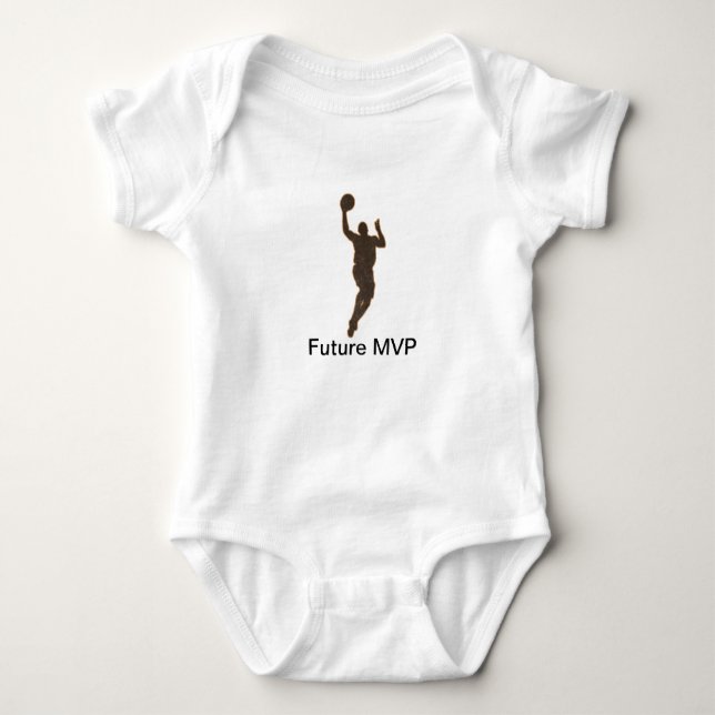 Body Para Bebê MVP Romper, Bodô de Basquete (Frente)