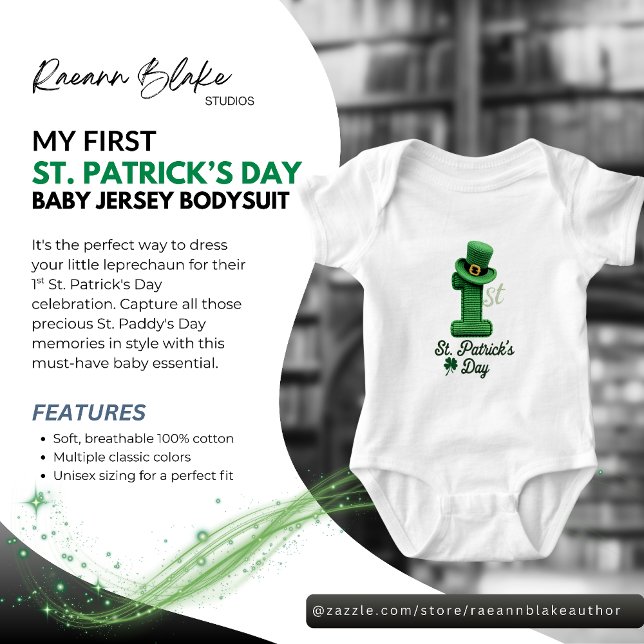 Body Para Bebê My 1st St. Patrick's Day Baby Jersey Bodysuit (Criador carregado)