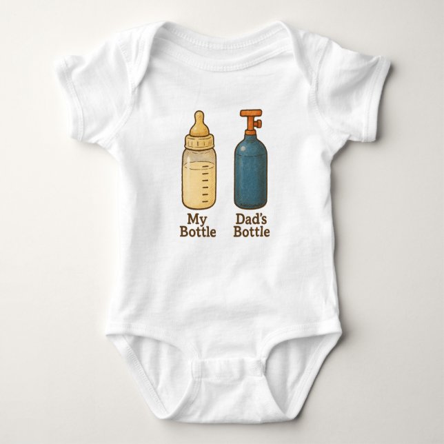 Body Para Bebê My Bottle, Dad's Bottle (Frente)