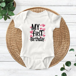 Body Para Bebê My first birthday , birthday for kids