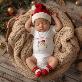 Body Para Bebê My First Christmas Santa – Personalized