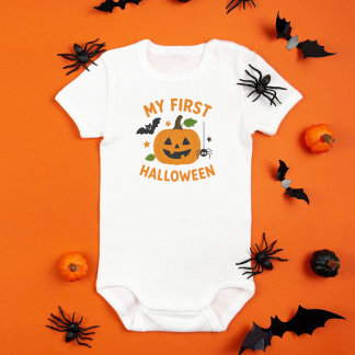 Body Para Bebê My First Halloween Cute Baby Bodysuit | Newborns