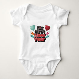 Body Para Bebê My First New Year 2026 Baby Cute New Year outfit