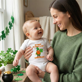 Body Para Bebê My First St. Patrick’s Day Leprechaun Gnome
