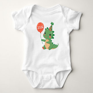 Body Para Bebê My First Year 2026 cute Dinosaur Baby Bodysuit