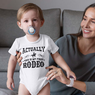Body Para Bebê Na Verdade Este É O Meu Primeiro Rodeio