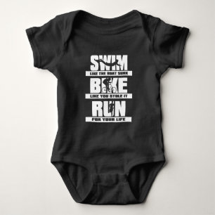 Body Para Bebê Nadador do ciclismo do corredor do Triathlon do