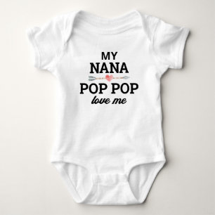 Body Para Bebê Nana personalizada e Pop me ame