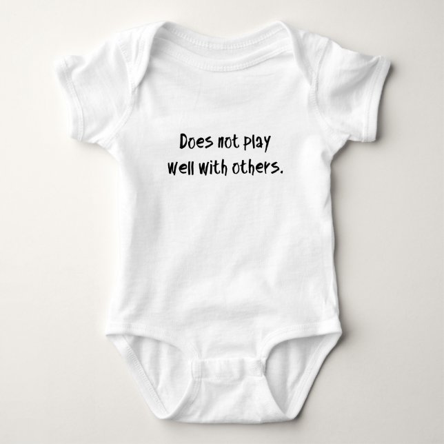 Body Para Bebê Não brinca bem com os outros. (Frente)