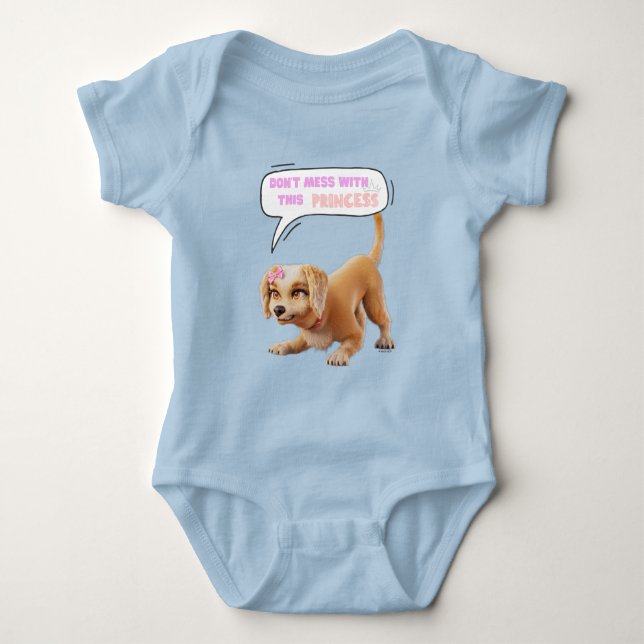 Body Para Bebê Não Brinque com Esta Princesa (Frente)