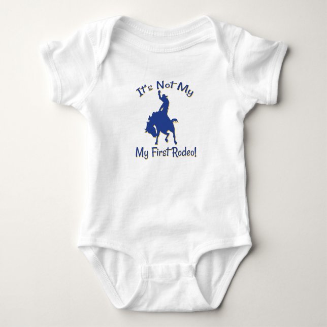 Body Para Bebê Não é meu primeiro Rodeio! (Frente)
