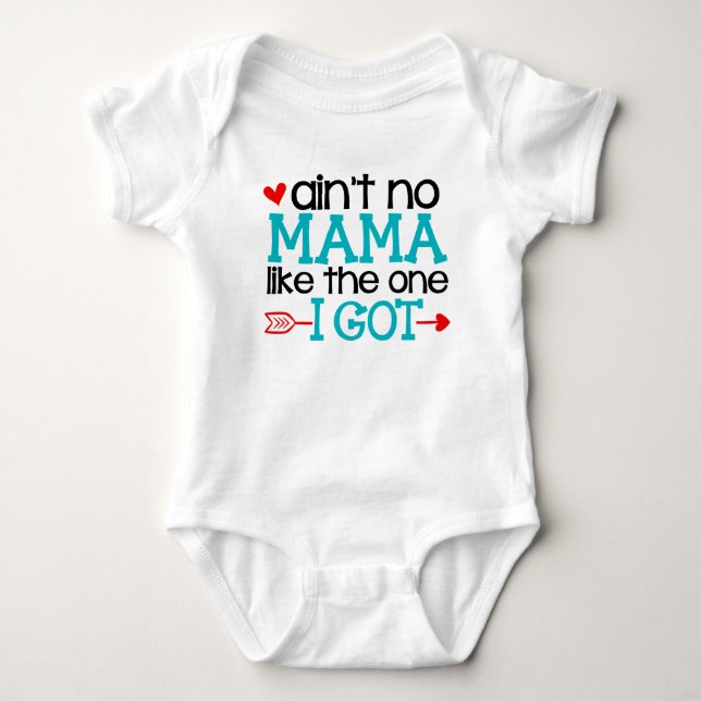 Body Para Bebê Não há mamã como a que eu tenho (Frente)