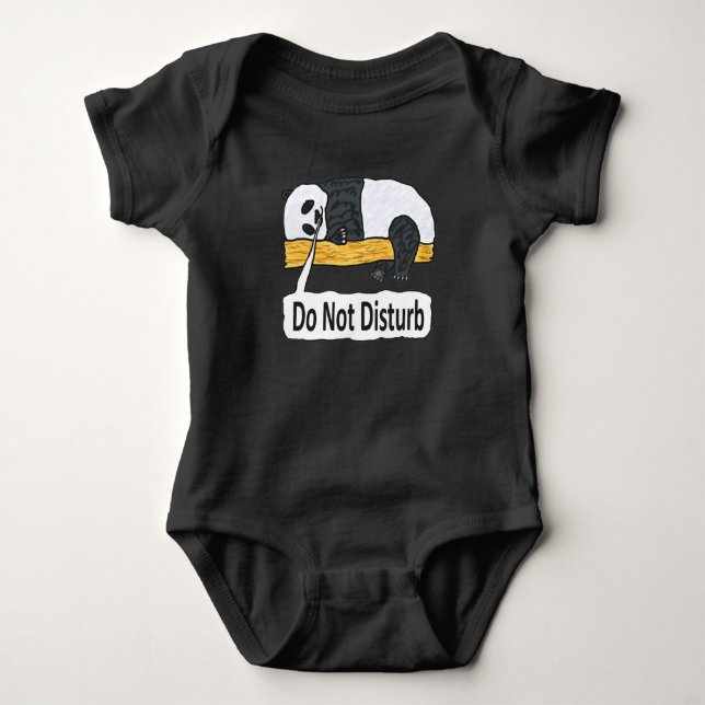 Body Para Bebê Não Incomodar Panda (Frente)