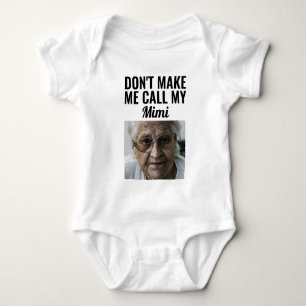 Body Para Bebê Não me faça chamar minha mimi
