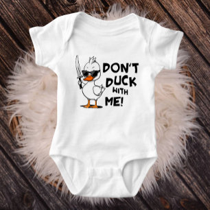 Body Para Bebê Não Pato Comigo Bonitinho