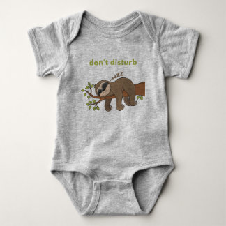 Body Para Bebê Não Perturbe Bodysuit de bebê preguiça