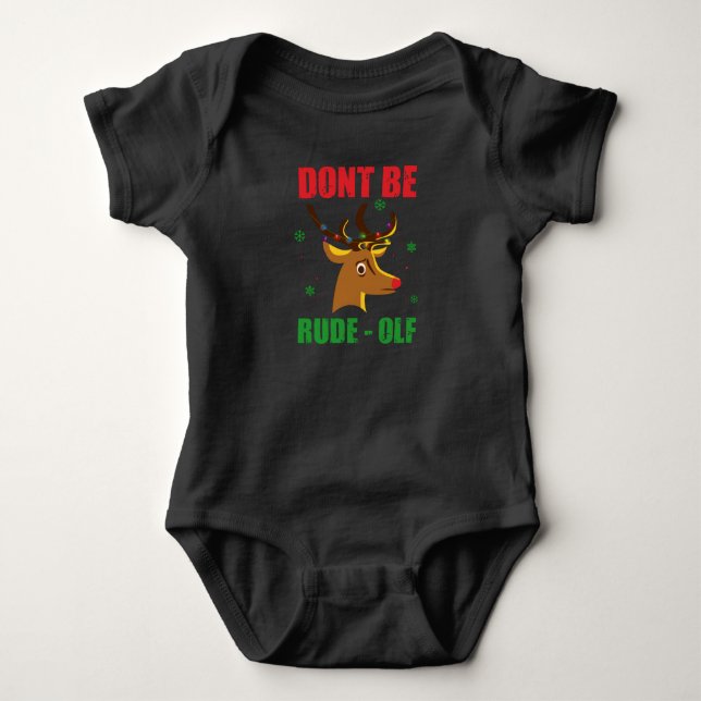 Body Para Bebê Não seja rude (Frente)
