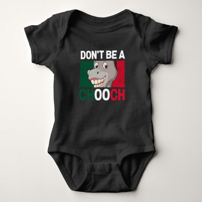Body Para Bebê Não sejas um Humor de Chooch Donkey (Frente)