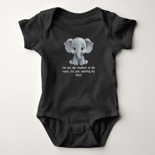 Body Para Bebê Não sou o elefante na sala