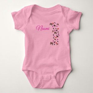 Body Para Bebê Naomi, Nome Com Vida Selvagem Australiana, 