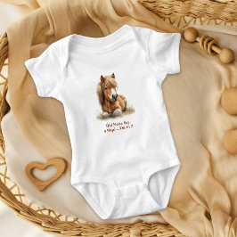 Body Para Bebê Nap de Cavalo Personalizado