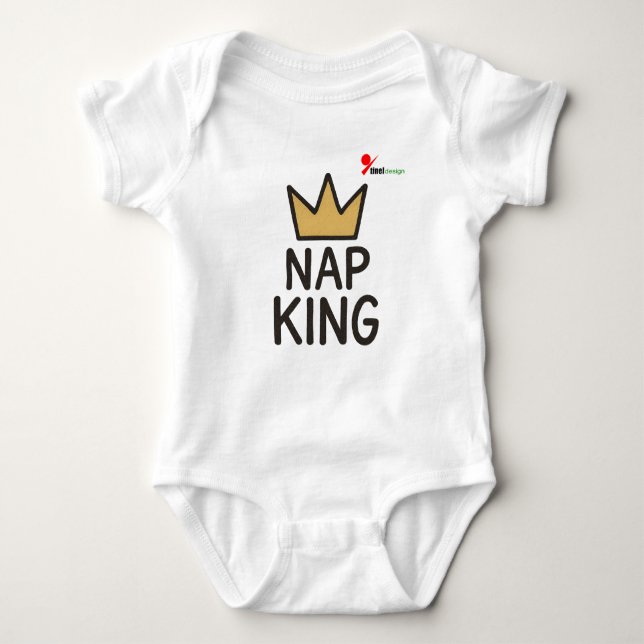 Body Para Bebê Nap King / Nap Queen (Frente)