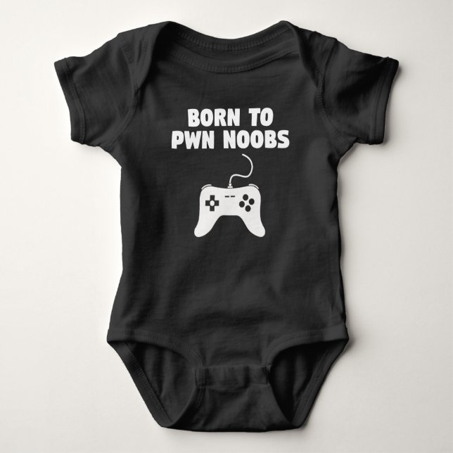Body Para Bebê Nascer ao video games de Pwn Noobs (Frente)