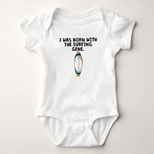 Body Para Bebê Nascer com o gene surfando