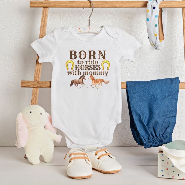 Body Para Bebê Nascer de cavalgar com mamãe (Criador carregado)