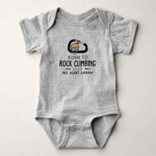 Body Para Bebê Nascer de Rock Escalando Como Minha Tia Bouldering