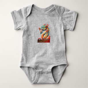 Body Para Bebê Nascer em Dragão Ano 2024 Bebê personalizado BS