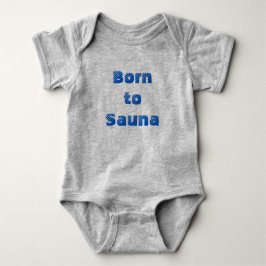 Body Para Bebê Nascer para Sauna Baby One-Piece (Cinza)