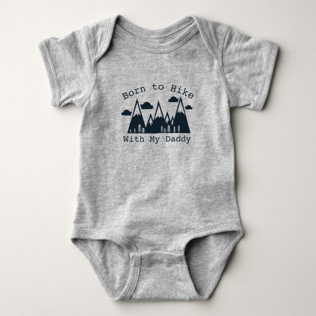 Body Para Bebê Nascido para Caminhar com Meu Papai Fofo Explorar (Frente)
